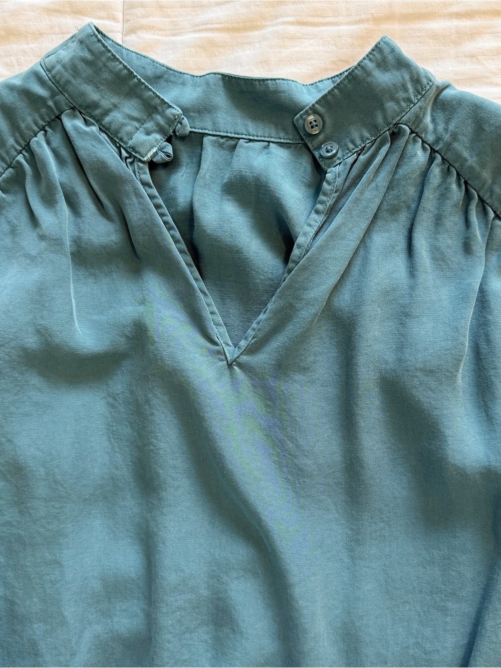 CLOTH & STONE Sleeveless Blue-Green Top, Medium - Picture 3 of 7